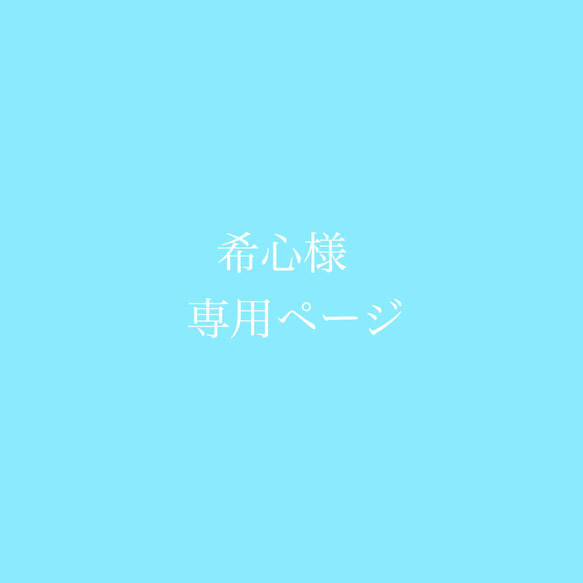 希心様 専用ページ 1枚目の画像