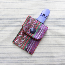 紫緞圖騰 - 寶貝平安符袋 第1張的照片