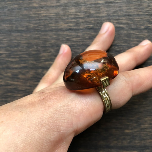 琥珀 ヴィンテージリング 指輪・リング Vintage TANBI 通販