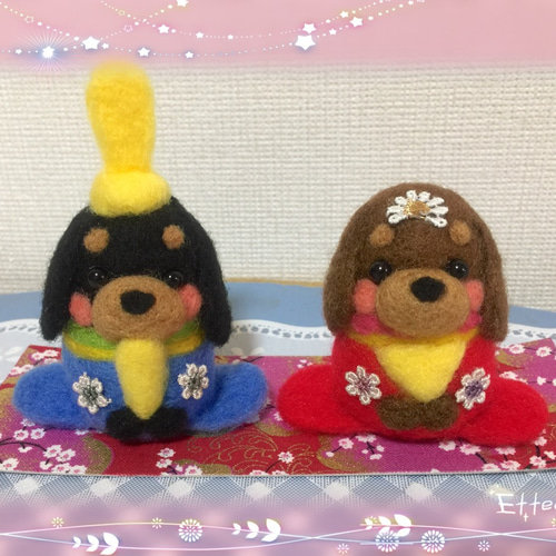 受注制作（獅子舞ちゃん）羊毛フェルト ししまい 羊毛フェルト