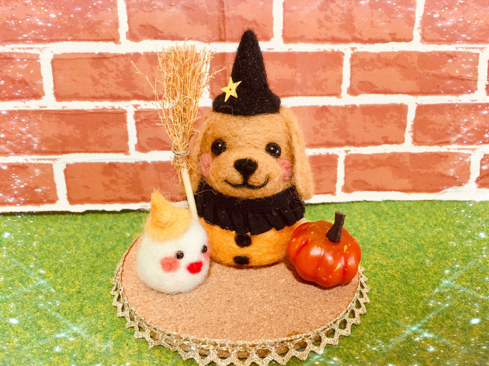 編みぐるみ♡ハロウィンバージョン♡トイプードル♡トイプー♡黒猫