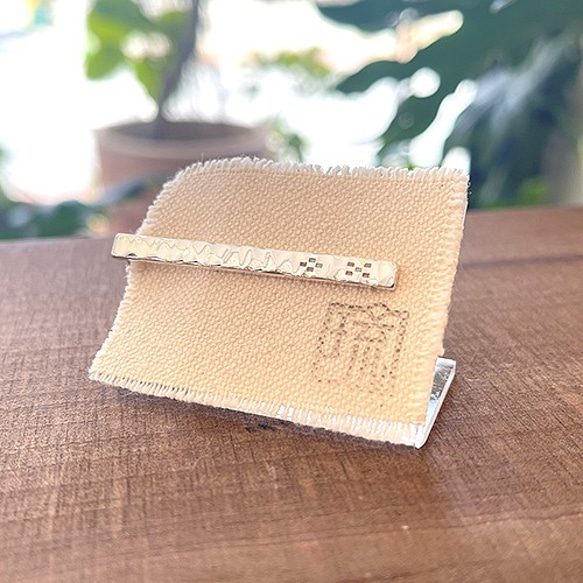 ミンサー柄螺鈿細工首巻布留　rz-38 