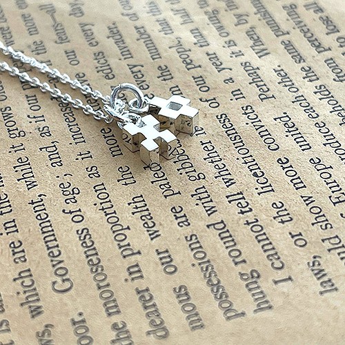 ミンサー柄角型首飾　rp-89