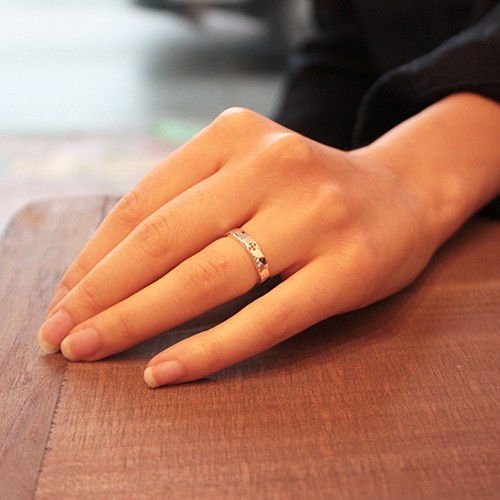 指輪 K10〉island diamond 10金ダイヤモンドリング 0.069ct 指輪