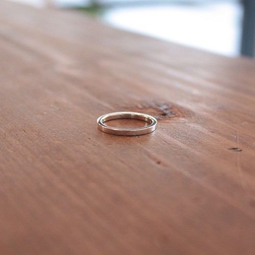 平打鏡面細指輪　rr-73