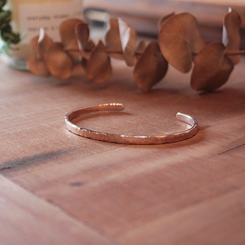 桃色銀槌目腕輪小　rb-40