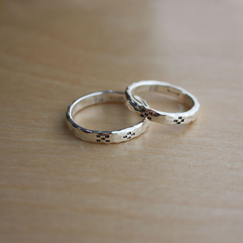 絆ミンサー柄指輪女用　rr-14