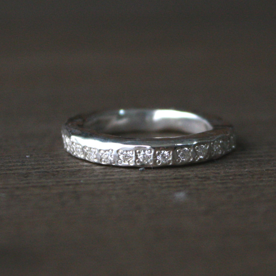 波一列石入指輪　rr-06