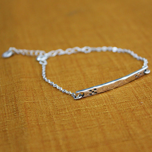 八重山ミンサー柄腕輪　rb-01 1枚目の画像