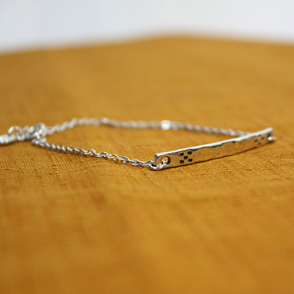 八重山ミンサー柄腕輪　rb-01 2枚目の画像