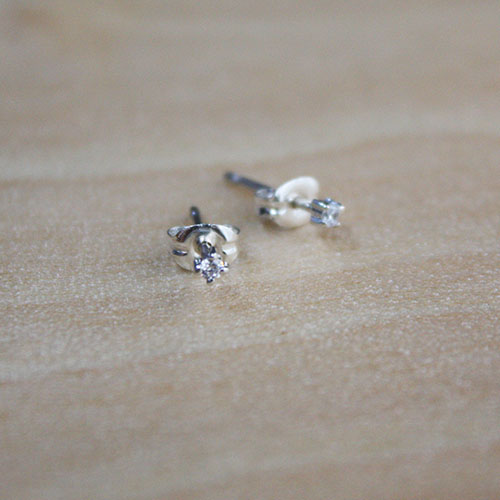 金剛石入耳飾両耳　rpc-05-2