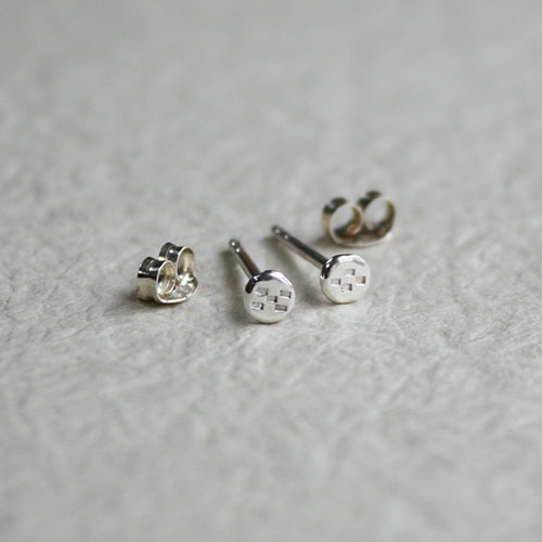 八重山ミンサー柄耳飾両耳　rpc-08