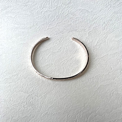 桃色銀ミンサー柄腕輪大 rb-56 ブレスレット 沖縄手作銀細工「琉