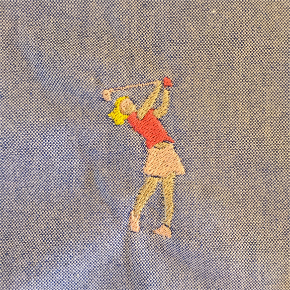 GOLF 刺繍 ボタンダウン OX長袖シャツ 3枚目の画像