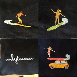 SURF3 刺繍 2WAYショルダーバッグ 3枚目の画像