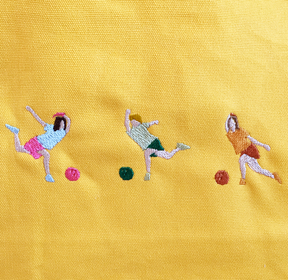 BOWLING 刺繍 キャンバストート(横広) 2枚目の画像