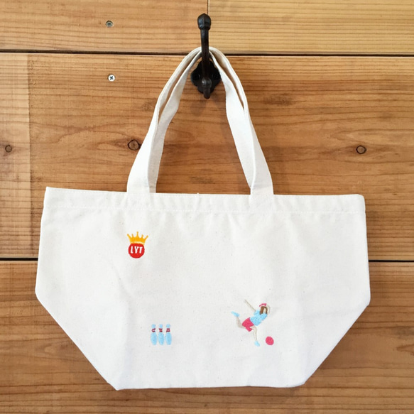 BOWLING 刺繍 キャンバストート 1枚目の画像