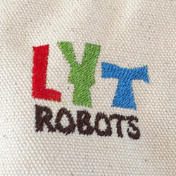 ロボット 刺繍 キャンバストート 4枚目の画像