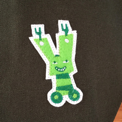 ロボット 刺繍 キャンバストート 6枚目の画像