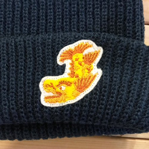 金シャチホコ 刺繍 ビーニー キャップ LYT store 通販 3792245｜Creema