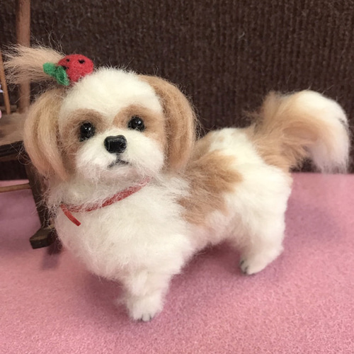 羊毛フェルト・シー・ズー・わんちゃん 羊毛フェルト