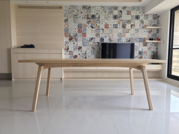 [曠野] 手作 ash 實木餐桌 可另客製尺寸 第1張的照片