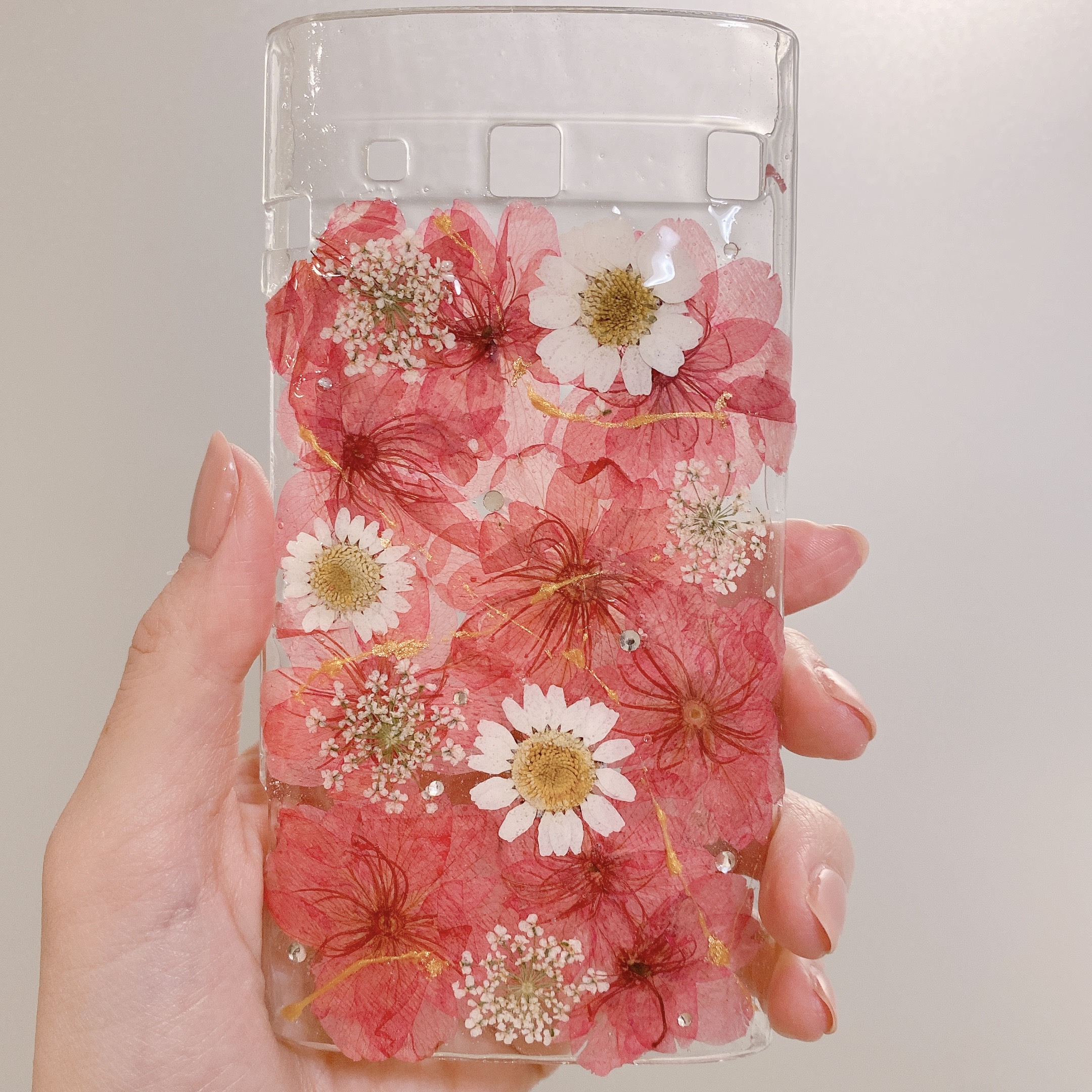 押し花iPhoneXperiaケース