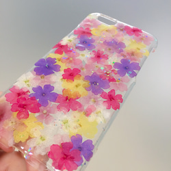 ☆的馬鞭草花圃押花smartphone cover☆Xperia AQUOS,galaxy等。 第2張的照片