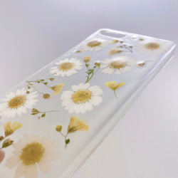 【全機種対応】春の清楚な押し花スマホカバー♡iPhone新機種からAndroid系すべて♡らくらくフォンなども全て 3枚目の画像