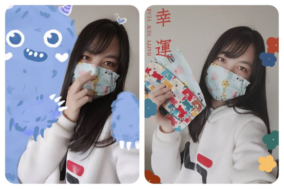 優秀軒~日本二重紗口罩套   抗疫必備    (接單製作) 第1張的照片