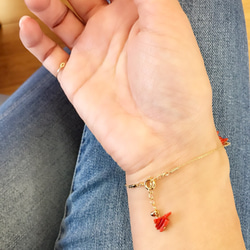 red coral bracelet☆ 2枚目の画像