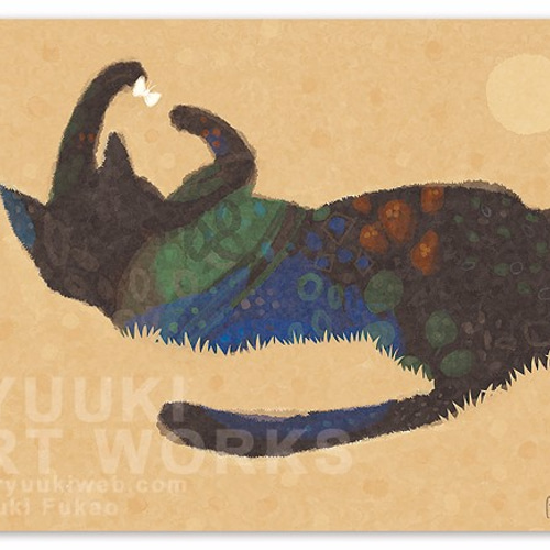 版画の絵 額装絵画 額装絵画【ワイド六切】戯れ ※他サイズ、フレーム色変更可（白