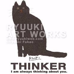黒猫Tシャツ【半袖：ホワイト：Sサイズ】 5枚目の画像