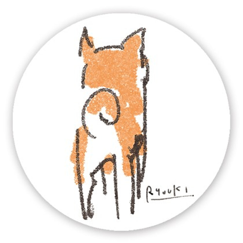 缶バッジ_38mm【039：柴犬後ろ姿】2個セット ※他の絵柄との組み合わで