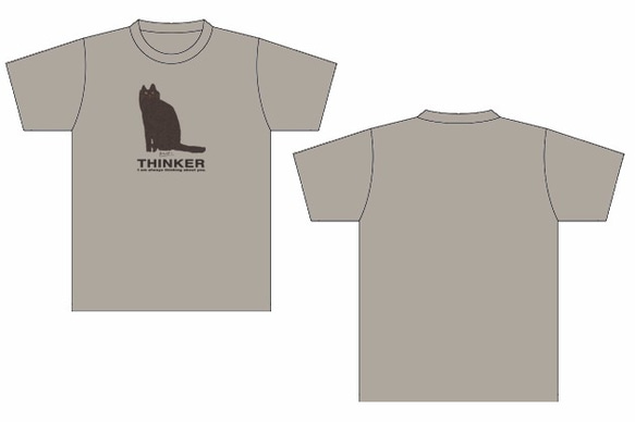黒猫Tシャツ【半袖：シルバーグレー：WSサイズ】レディース・ウーマン仕様 7枚目の画像
