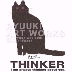 黒猫Tシャツ【半袖：白：XS（160）サイズ】 4枚目の画像
