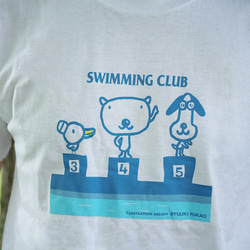 SWIMMINGTシャツ【半袖：白：Mサイズ】 2枚目の画像