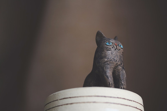 青い瞳の黒猫【猫_140】 9枚目の画像