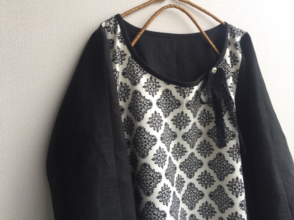 Ｍ～LLから選択セミオーダー●ダマスク柄チュニックorワンピース●