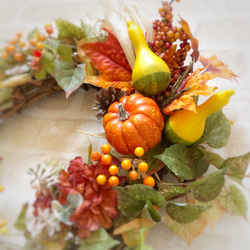 秋のリース　Harvest/45cm 7枚目の画像