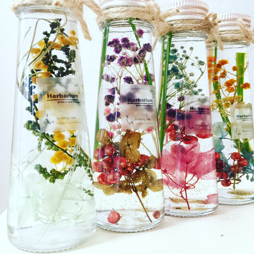 プロが作るハーバリウム2本セット ハーバリウム・植物標本 ゆかりん  