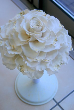 ■送料無料■プリザーブドフラワーのメリアブーケ・ブートニアセット