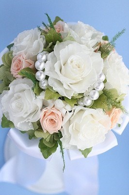 ■送料無料■プロの作るプリザーブドフラワーのラウンドブーケ