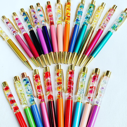 現品限り♥】替芯orラッピング無料♪人気の蝶入り ハーバリウムボールペン