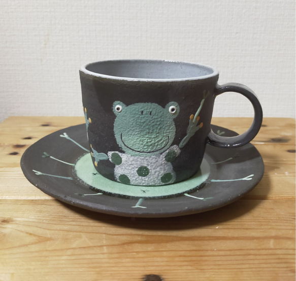 カエルのカップ＆ソーサー ティーカップ 中村明美 通販 10549595