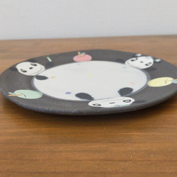 パンダの平皿（Φ18㎝） 2枚目の画像