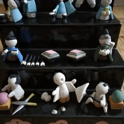 豆雛人形段飾り(まつり準備中) 4枚目の画像