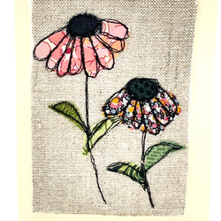 ハンドメイド　エキナセア　Echinacea　バースデーカード　メッセージカード　 2枚目の画像