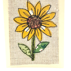 ハンドメイド　ひまわり　Sunflower バースデーカード　メッセージカード　 2枚目の画像