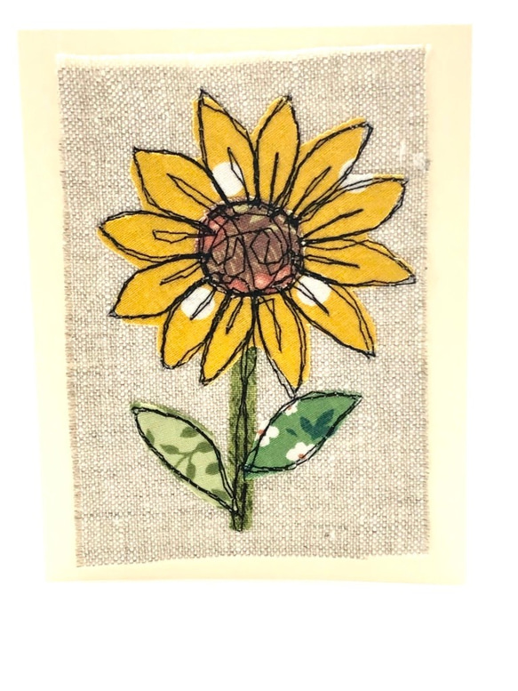 ハンドメイド　ひまわり　Sunflower バースデーカード　メッセージカード　 2枚目の画像